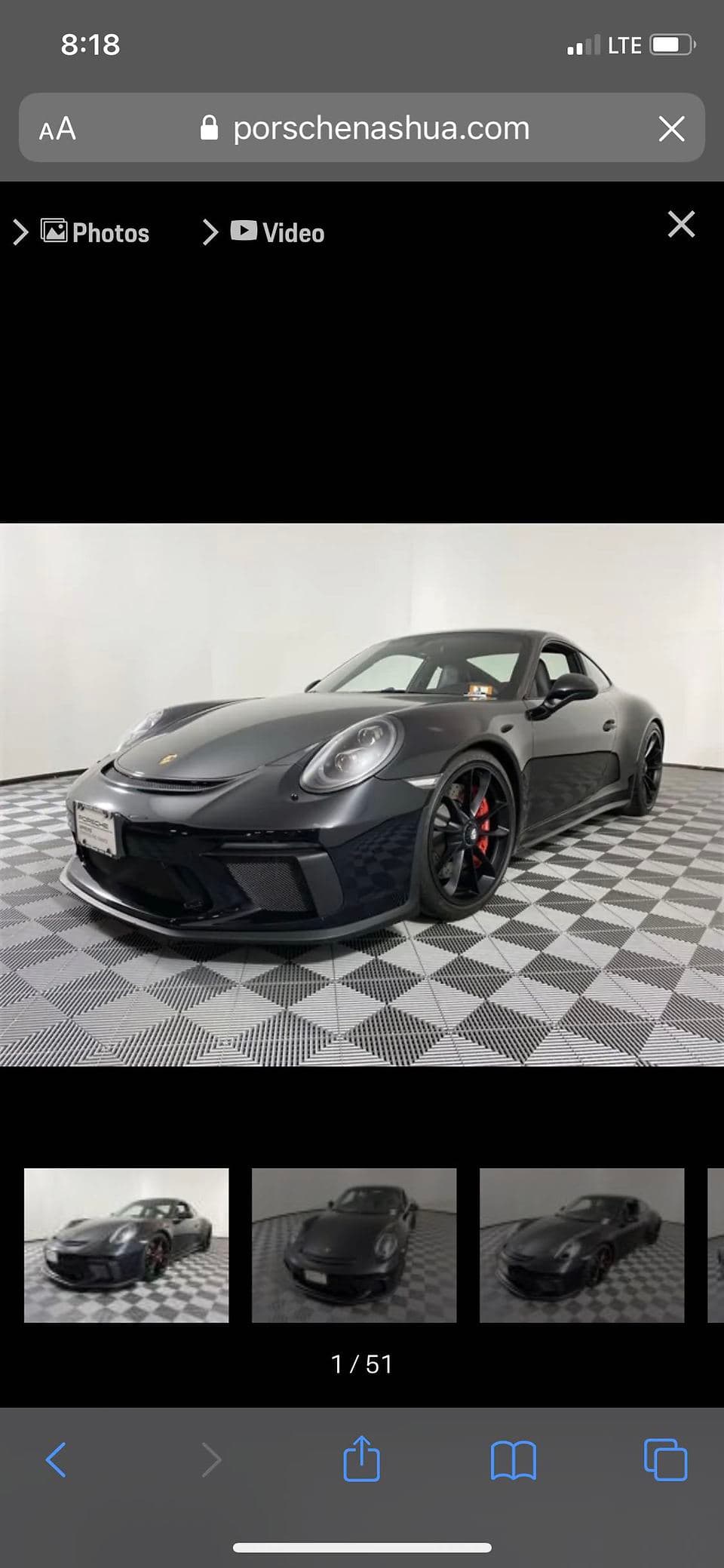 2018 Porsche 911 GT3 Touring in Jet Black Metallic