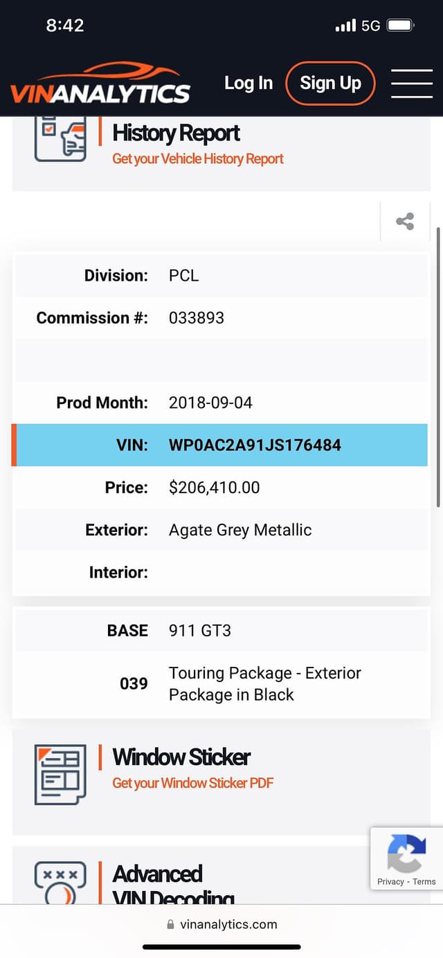 2018 Porsche 911 GT3 Touring in Agate Grey Metallic — photo 3