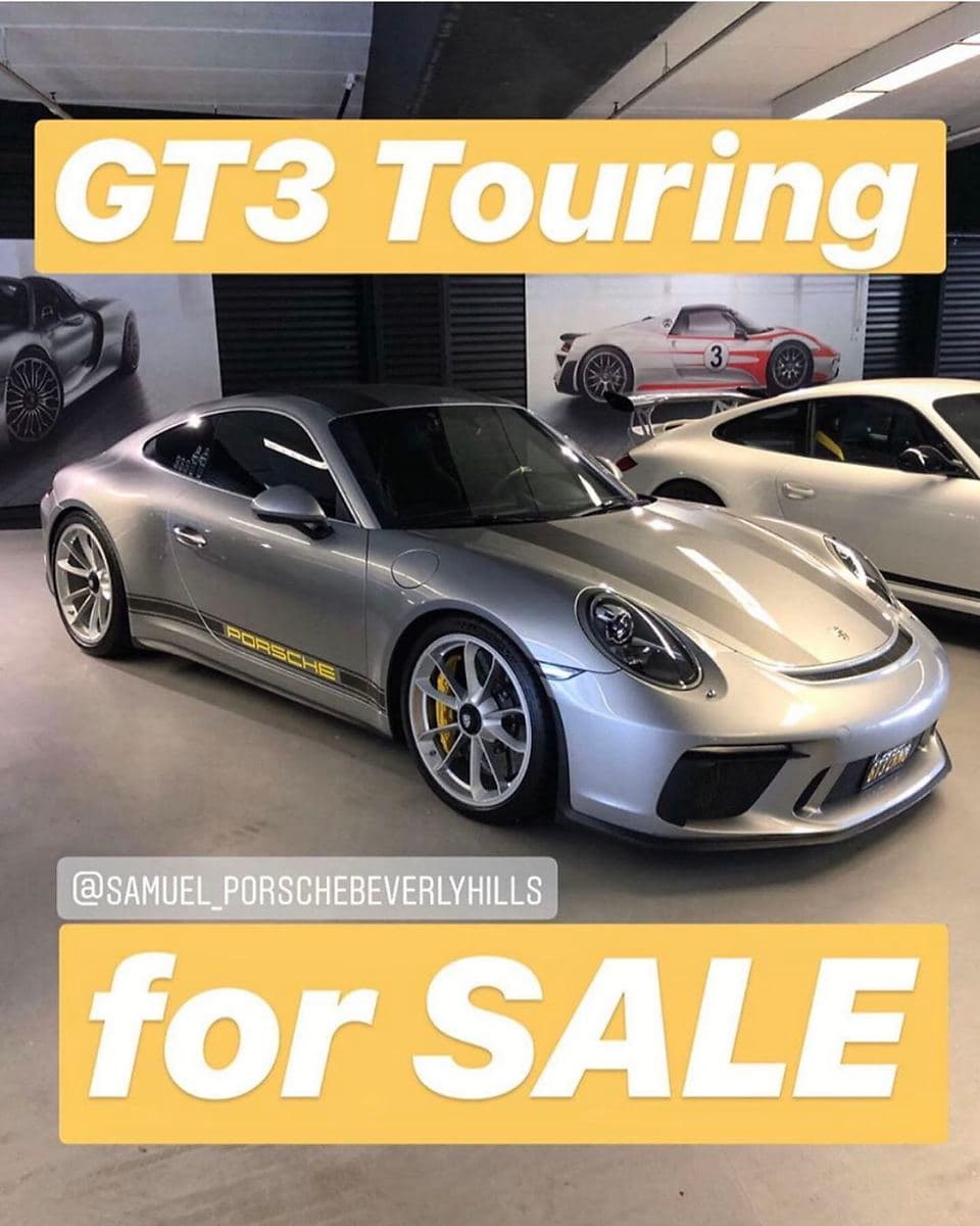 2018 Porsche 911 GT3 Touring in GT Silver Metallic