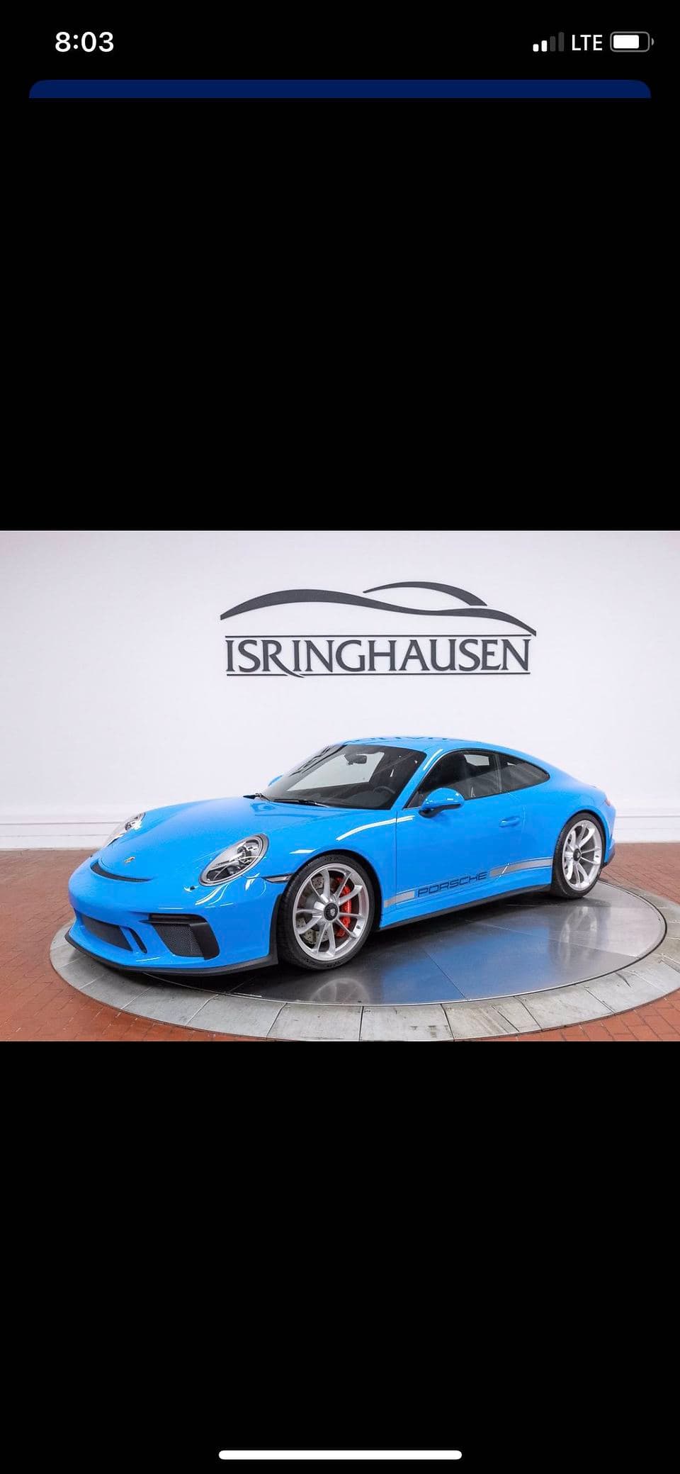 2018 Porsche 911 GT3 Touring in Exterior in Custom Color Non-Metallic