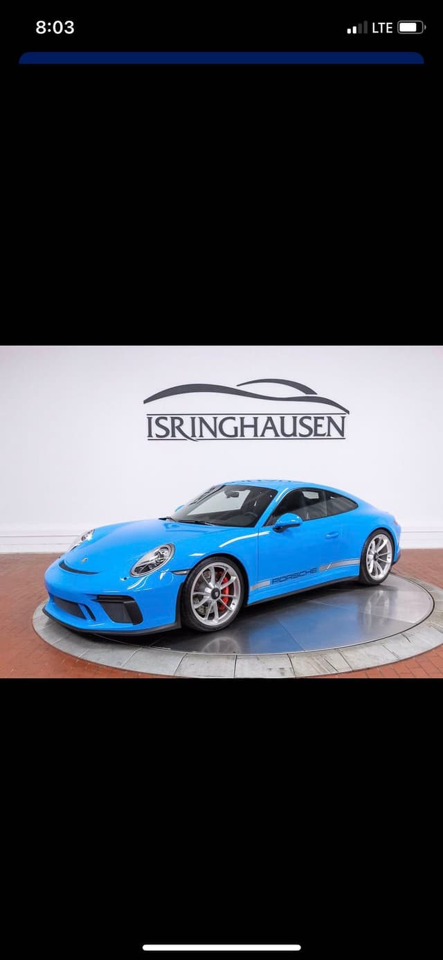 2018 Porsche 911 GT3 Touring in Exterior in Custom Color Non-Metallic — photo 1